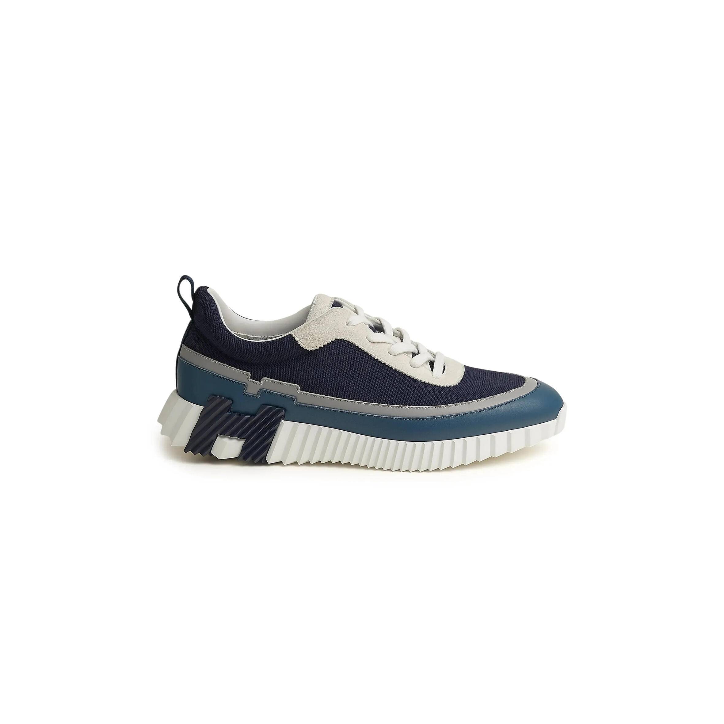 HERMES PARIS BOUNCING SNEAKER BLUE GREY WHITE H242796ZHI2435